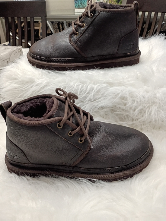 UGG Men\'s Burnt Cedar Brown Leather Chukka Boots Men\'s SZ 7 main image 9